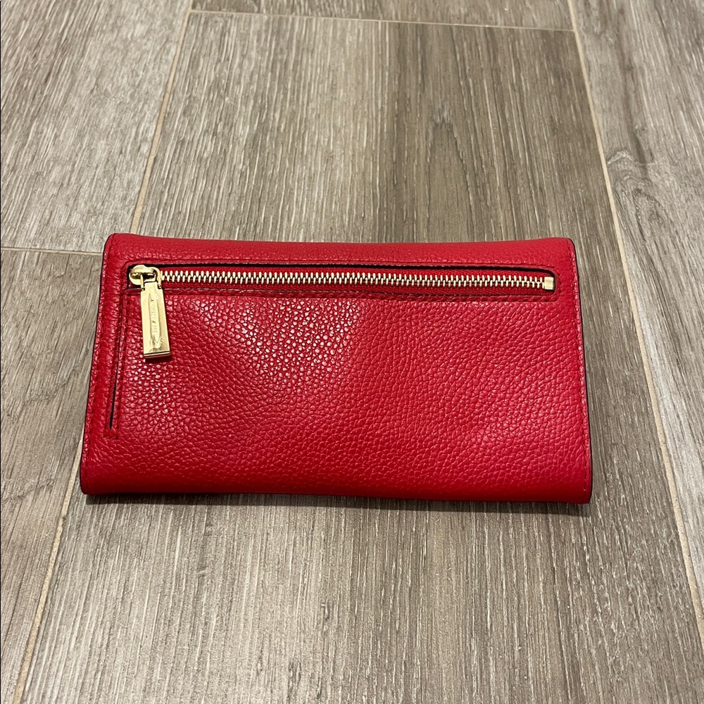 Michael Kors Vibrant Red Leather Wallet - Picture 2 of 7